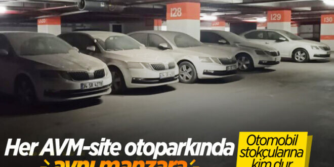 Site otoparkları stokçuların deposuna dönüştü